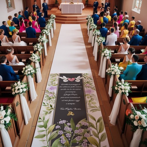 Tappeto matrimonio tutte le - di,