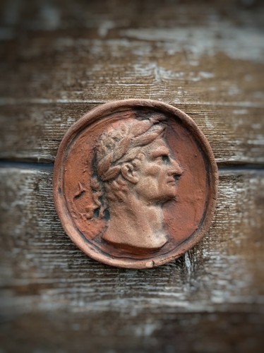 Imperatore romano terracotta - imperatore,
