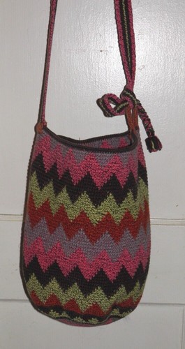 Borsa tracolla all uncinetto - borsa, a