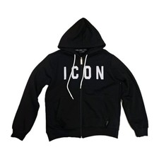 ICON Felpa Zip Con Cappuccio