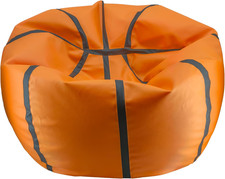- Poltrona a Sacco Pallone Basket in Ecopelle Con Imbottitura in Palline Di Poli