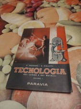 Tecnologia Del Legno  e Dei Metalli Vol 1 Zaccara Pioletti Libro