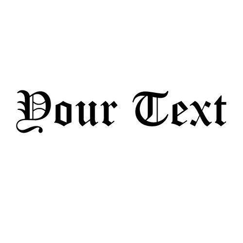 Old english font - english, custom
