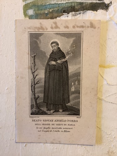 Santino antica incisione
