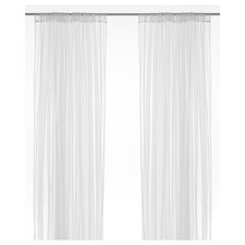 Tende bianche trasparenti IKEA
