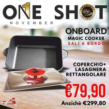 LASAGNERA RETTANGOLARE MAGIC COOKER COMPLETA DI COPERCHIO E TEGAME