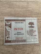 Verona-Inter 1983/84 biglietto