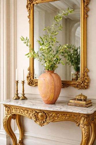 Vaso marmo travertino rosso - vaso,