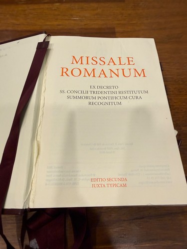 1962 travel missale romanum - missale,