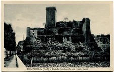 Primi '900 Dovadola Forlì Castello Medievale Conti Guidi Esterno Torre FP B/N