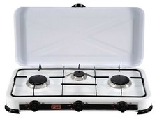 FORNELLO A GAS A 3 FUOCHI MOD.76003 VINCO PER CASA CAMPEGGIO CUCINA E BALCONCINO