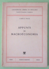 CARLO PACE - APPUNTI DI MACROECONOMIA - ED.1962 RICERCHE - Libro [L03]
