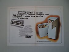 advertising Pubblicità 1976 FRIGORIFERI CONGELATORI IGNIS