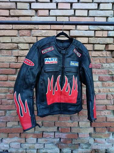 Giubbotto moto pelle vintage - moto,