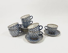 7 tazzine e piattini da caffè