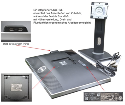 Monitor ips dell 61cm - 24",