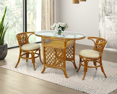 Set pranzo rattan fatto - pranzo,