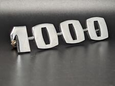 FIAT ABARTH 1000 MILLE LOGO SIGLA EMBLEMA FREGIO STEMMA SCRITTA TARGHETTA BADGE