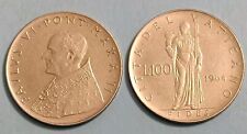 ?? CITTA' DEL VATICANO ?? COIN 100 LIRE 1964 PAPA PAULUS PAOLO VI FIDES
