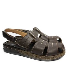 WALKSAN SANDALO UOMO PUNTA CHIUSA PLANTARE VERA PELLE