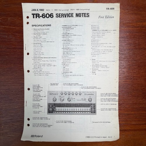 Vintage roland 606 - roland, tr-606