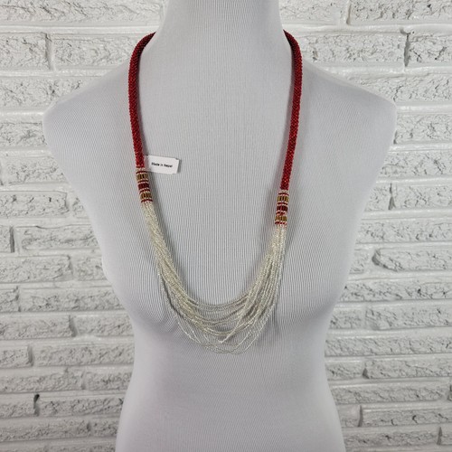 Collana corda perline semi