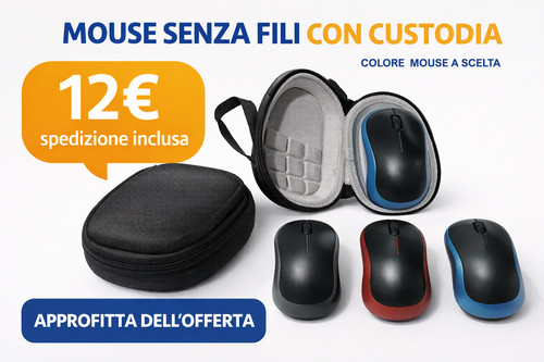Mouse logitech ottico - mouse, wireless