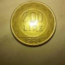 200 lire 1988 originale per