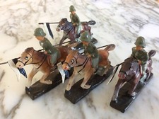 Elastolin Hausser Lineol 1 : 32 Panzer Granadieren Cavalleria Tedesca Schusso