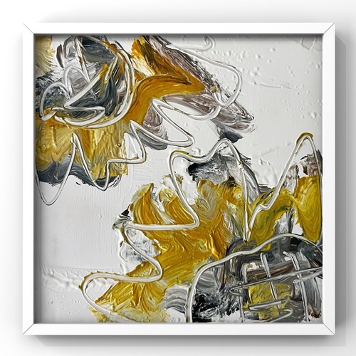 Quadro astratto floreale