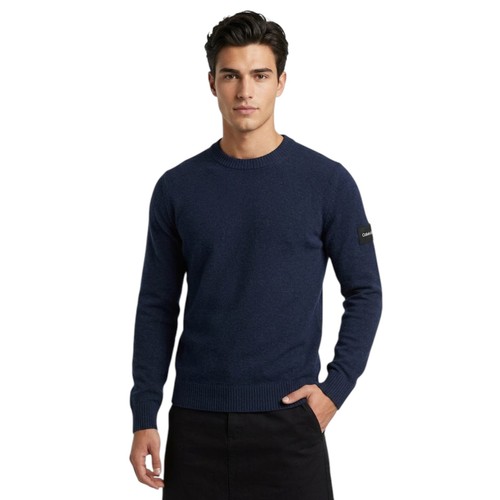 Maglia uomo blu calvin - maglia,
