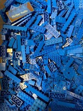 Lego® 100 mattoncini blu - blue - piastrelle, basic, piastre blu