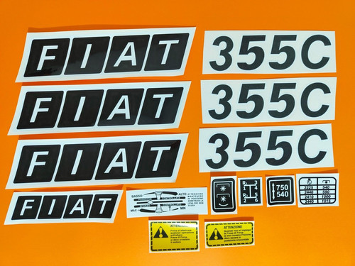 Adesivi decalcomanie fiat 355 - decalcomanie,