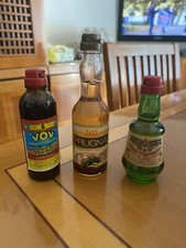 Liquori Mignon 3 Bottigliette Anni 60 Tappi In Plastica