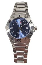 Orologio da polso donna Sector 220 tono argento con quadrante blu data