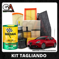 Kit tagliando 3 filtri olio Bardahl 5w40 Alfa Romeo Giulietta 1.4 turbo benzina