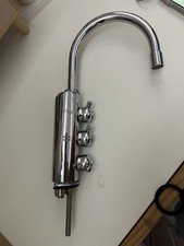 Rubinetto miscelatore 3 vie cromato – acqua fredda/calda/filtrata – usato