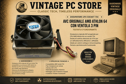 Dissipatore cpu socket 754 - cpu, avc