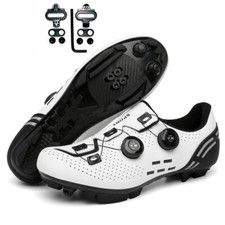 Scarpe Ciclismo Mtb con Tacchetti Spd Antiscivolo Uomo Strada Bici Sneakers Corsa