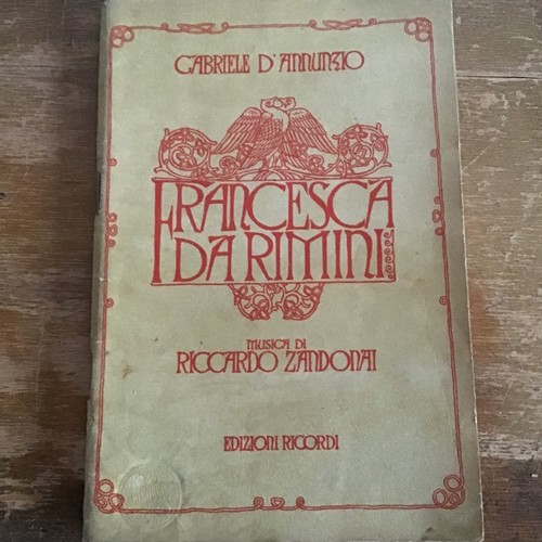 Libretto opera francesca da - d'opera,