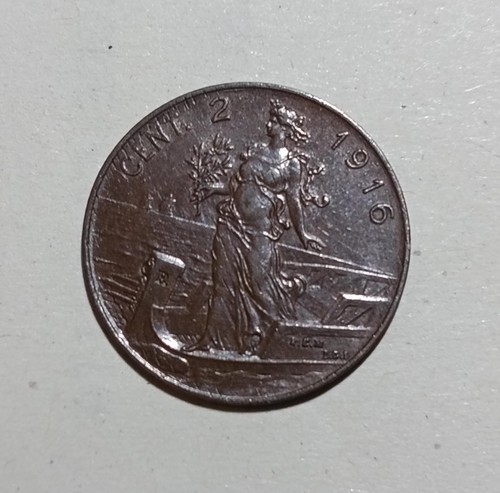 Italia centesimi 1916 - 1916, km