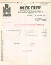 1956 cycles mercier - , saint