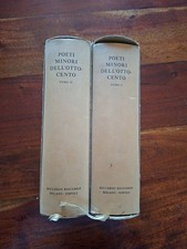 Ricciardi Letteratura Italiana POETI MINORI DELL'OTTOCENTO 2 volumi