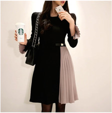 BON TON DRESS PLEATED SKIRT