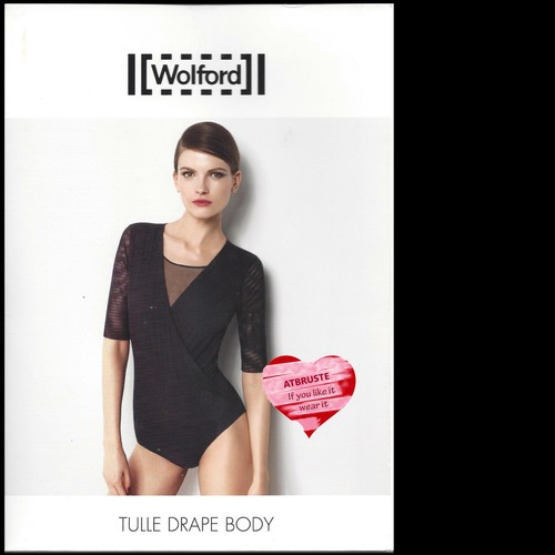 Wolford tulle drape body - body, •