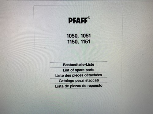 Pfaff 1151 manual digital - pfaff,