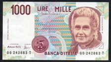 MILLE LIRE MONTESSORI LETTERA