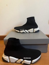 scarpe balenciaga speed trainer 2.0 uomo nere con suola bianca taglia 42 