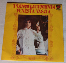 Vinile 45 giri SANTO CALIFORNIA- Fenesta vascia/Un prato per noi due 1977 Ex/Ex-