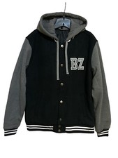 Mens Varsity Jacket Gray/Black